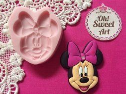 Minnie Mouse Face Cake Silicone Mold By Oh! Sweet Art FDA Approved for Food, Cupcakes