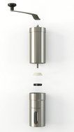 SALE NOW Quantahome Manual Coffee Grinder adjustable ceramic burr with Bag, Brush &amp; Scoop. Stainless Steel-Best... N7
