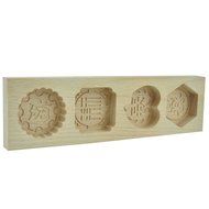 Benran Wooden Mid-autumn Festival Mooncake Mold (Fu Lu Shou Xi) N3