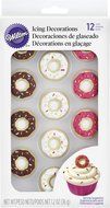 Wilton 710-6009 12 Count Donut Icing Decorations, Assorted N3