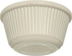Carlisle S282-842 12 Piece Melamine Cash and Carry Fluted Ramekin Set, 3 oz Capacity, 1.43" Height, Bone (Case... N4