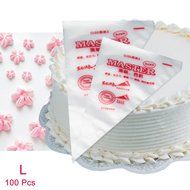 Bestgoo 100 Pack 16 Inch Large Disposable Pastry Cake Piping Bags, For Birthday Cakes and Cookies Decorating,... N4