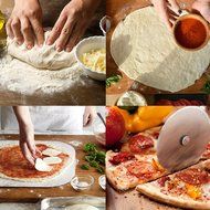 15-inch BBQ Pizza Pan, Arctic Monsoon, Non-stick Safety Coated Thick Gauge Cold Rolled Steel Material Grill Topper... N7