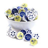 Andaz Press Hanukkah Miracles Collection, Chocolate Drop Labels, 108-Pack