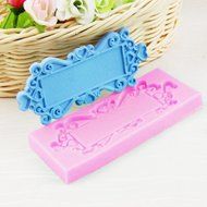 Genenic DIY Baking Silicone Fondant Mould Cake Mirror Frame Mold N3