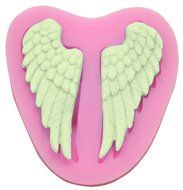 C-Pioneer Lovely Silicone Fairy Wings Baker Sugar Embossing Craft Mould Maker Pastry Tool N7