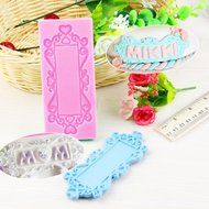 Genenic DIY Baking Silicone Fondant Mould Cake Mirror Frame Mold N6