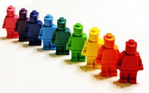 Minifigures Lego Style Gummy Candy, Jelly, Soap, Chocolate Mold - 100% Food Grade Silicone, Mobi Kitchen N5