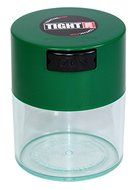 Tightvac TV2-CDG - 1/2 oz to 3 ounce Vacuum Sealed Container Green Cap &amp; Clear Body