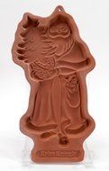 Longaberger Pottery Cookie Mold: 1991 Kriss Kringle N2