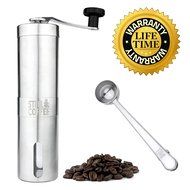 Manual Coffee Grinder Professional Heavy Duty Stainless Steel with Adjustable Ceramic Burr Premium Portable Coffee... N5