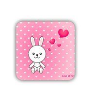Generic Cup Coaster Printed Bunny Mdf Hipster N3