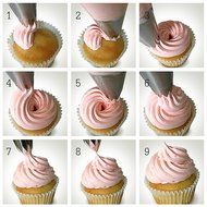 Cupcake Decorating Tip Set by Love2bake - Classic Extra Large Stainless Steel Decorating Tips - Closed Star -... N8