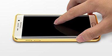 Galaxy S6 Edge+（G9280) Case 5.7 Inch -TOPCHANCES Shockproof Case Cover for Samsung Galaxy S6 Edge Gold N3