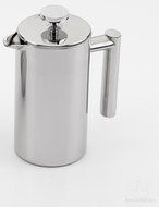 Grunwerg Cafe Ole Double Wall Insulated 6 Cup/25oz Stainless Steel French Coffee Press