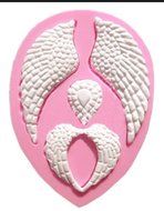 1Pcs Baking Molds Cake Decorating Supplies Angel Wings Multi Cavity Silicone Mold for Fondant Gum Paste &amp; Chocolate... N2