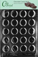 Cybrtrayd AO003 Thin Peppermint Patty All Occasions Chocolate Candy Mold