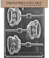 Dress My Cupcake Chocolate Candy Mold, Alice in Wonderland Tea Party Teacup and Saucer Lollipop