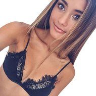 PHOTNO Women Underwear Lace Frenum Strap Lingerie Bra Top N12