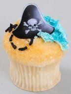 Pirate Hat Cupcake Rings - 24 ct N3