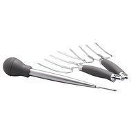 Anolon Advanced 16-Inch x 13-Inch Oval Roaster Set, Graphite N3