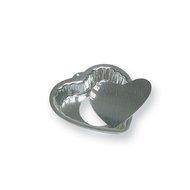 SCI Scandicrafts Fluted Mini Heart Shaped Tart Pan with Removable Bottom 4.75-inch