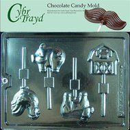 Cybrtrayd K143 Farm Animal Lollys Kids Chocolate Candy Mold