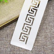 Y&amp;XL&amp;H Greek Key Cake Stencil, Cake Side Stencil, Stencil for Cake Decorating, Wall Decorating Stencil N3
