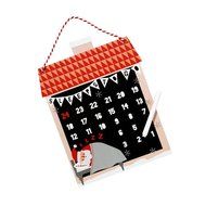Talking Tables Waiting for Santa Chalkboard Countdown Calendar, Black