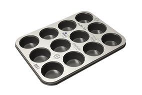 Prochef Prochef 12 Cup Muffin Tray Premium Quality with Teflon Silicone Coating
