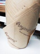 Anyana 60 pcs set Wood color Round Dots Tulip Shaped Muffin Cake Cases CUPCAKE BAKING cook