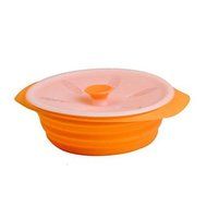 Y&amp;XL&amp;H Unfoldable Bowl with Lid for Baking or Outdoor Camping, Food Safe Silicone Material, Random Color