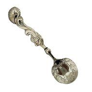 Retro Creative Coffee Scoops Stirring Spoon Sugar Spoon Tea Spoon with Fruit Fork Set of 6 (Silver) N26