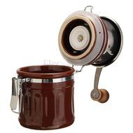Vintage Ceramic Manual Coffee Beans Mill Nut Spice Hand Grinder Stainless Steel N7