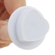 Sealike Cute Mini Heart Shape Cake Cookie Cutter Plunger Fondant Mold with Stylus N3