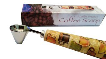 Coffee Scoop Measures 1 Tablespoon with Ceramic Handle BONUS: Free Coffee/Tea Recipes N3