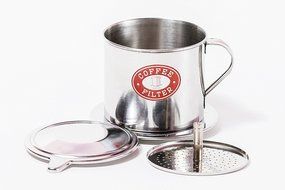 Vietnamese Coffee Filter Press. Screw Down Insert. Dripper Mechanism. Made in Vietnam. Sizes S, M, or L in 1,... N17