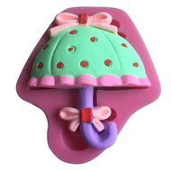 HORIEN Mushroom Umbrella Shape 3D Silicone Cake Fondant Mold N3