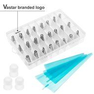 30 in 1 Cake Decorating Supplies, Vastar 24 Piece Professional Stainless Steel DIY Icing Tip Set Tools with 3... N4