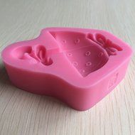HORIEN Mushroom Umbrella Shape 3D Silicone Cake Fondant Mold N4