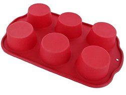 Chefso Silicone 6-cup Muffin Cake Mold
