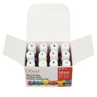 Food Coloring Liqua-Gel - 12 Color Variety Kit in .75 fl. oz. (20ml) Bottles N3