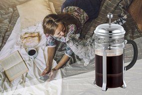 French Press Espresso Coffee & Tea Maker &ndash; 8 Cup/34oz &ndash; FDA approved Stainless Steel &ndash; Recommended for ALL HOME... N5