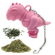 New Arrival Cute Silicone Dinosaur Infuser Loose Tea Leaf Strainer Herbal Spice Filter Diffuser Holder Tea Coffee... N9