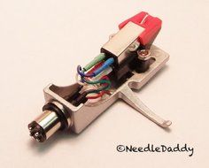 NEW SILVER TURNTABLE HEADSHELL + SANYO MG-09D CARTRIDGE + NEW NEEDLE N2