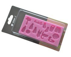 FOUR-C Fondant Decorating Mould Beach Vacation Bikini Gum Paste Molds Color Pink N2