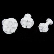 WHATWEARS 3x Hydrangea Fondant Cake Biscuit Sugarcraft Plunger Cutter Craft Mold Tool N8