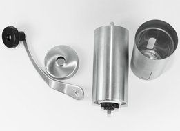 Ceramic Burr Manual Coffee Grinder, Portable Coffee Mill, Stainless Steel N2
