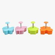 Chinatera 4x3D Baby Toys Fondant Cake Mold Biscuit Sugarcraft Cookie Plunger Cutters Tools N4