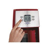 Hamilton Beach Red 12 Cup Auto Pause 'N Serve Coffeemaker with ProgrammableTtimer and Oversize LCD Display N2